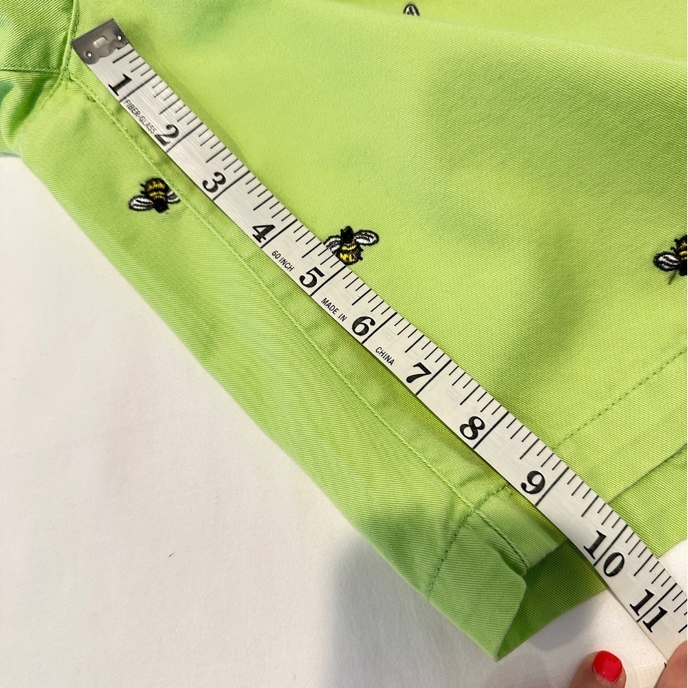 Whimsical Bee Embroidered Shorts with Matching Belt 8P - Picture 10 of 11